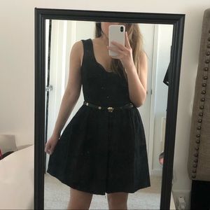 Zara Black Embroidered Dress